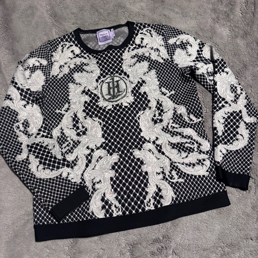 Herve Leger Ronja Embellished Sweater
